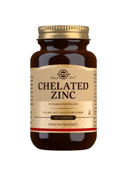 Solgar - Chelated Zinc 22mg (100 Tabs)